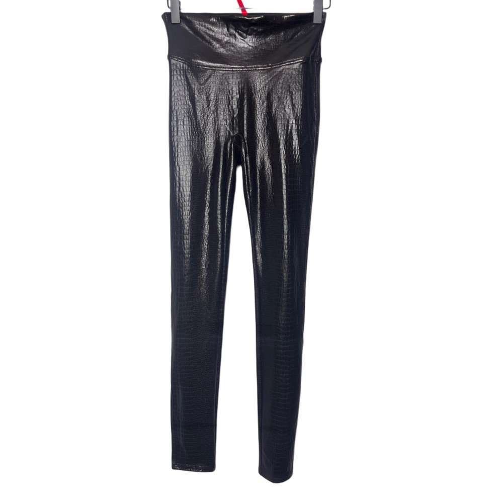 SPANX Brown Croc Leggings - Picture 3 of 7